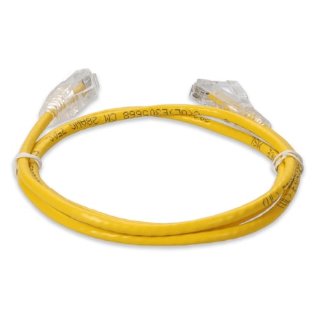 Add-On 5FT RJ-45 M/M CAT6A YELLOW CU PATCH CBL ADD-5FSLCAT6A-YW